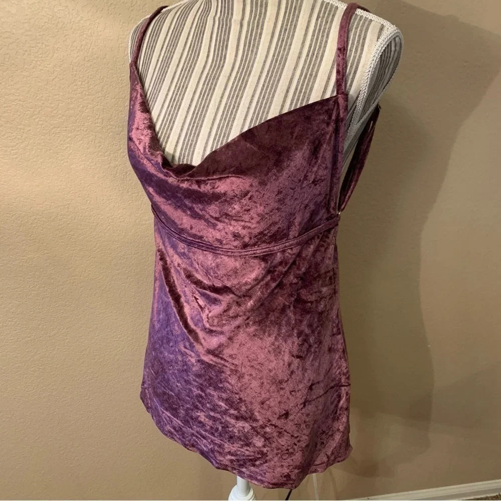 NWT Free People Velvet Tunic Large Fig Jam Intimately Free Pple All Night Cami